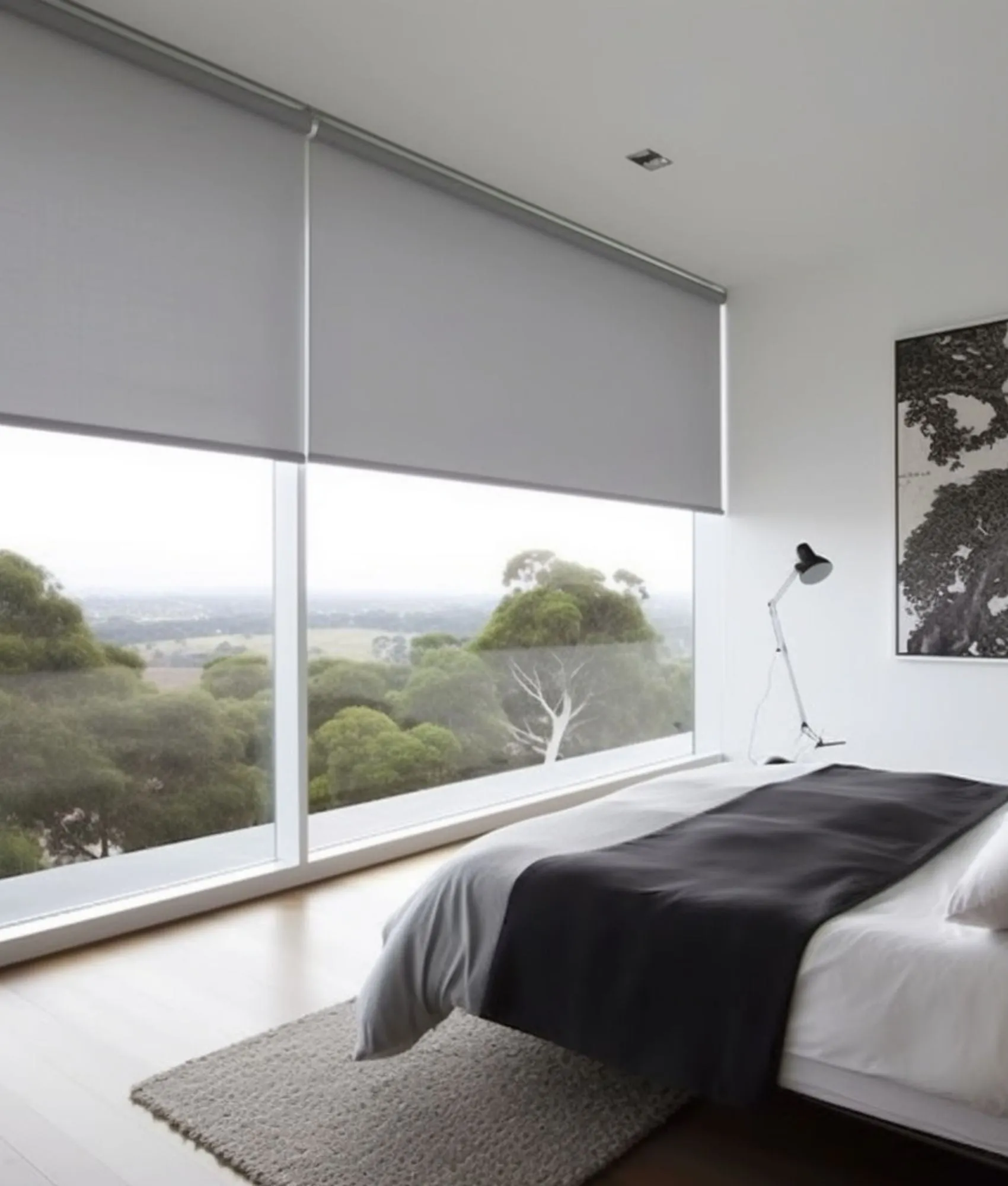 Indoor blinds fitted to a window