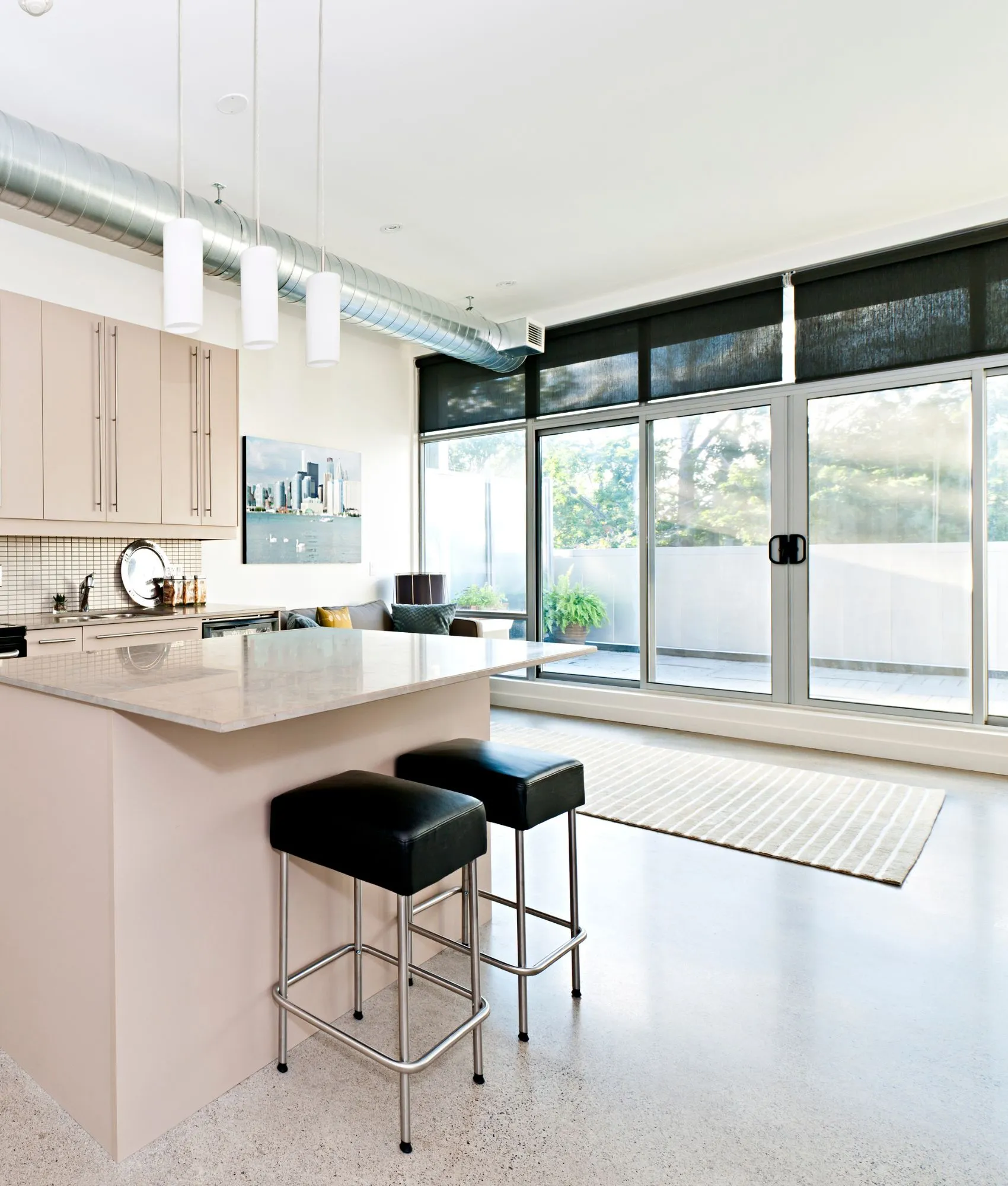 Textured style roller blind fabric
