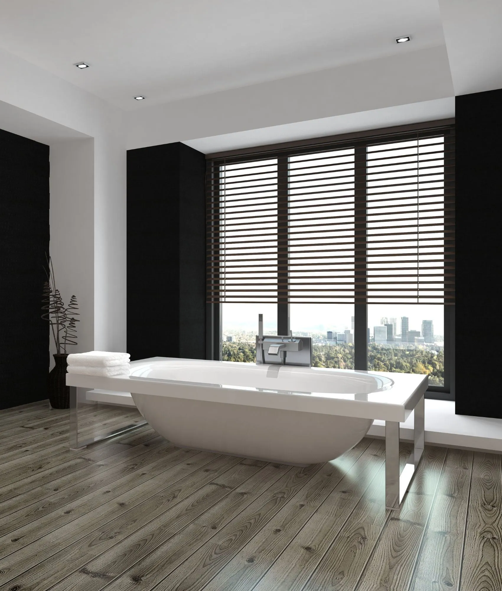Venetian blind slats detail
