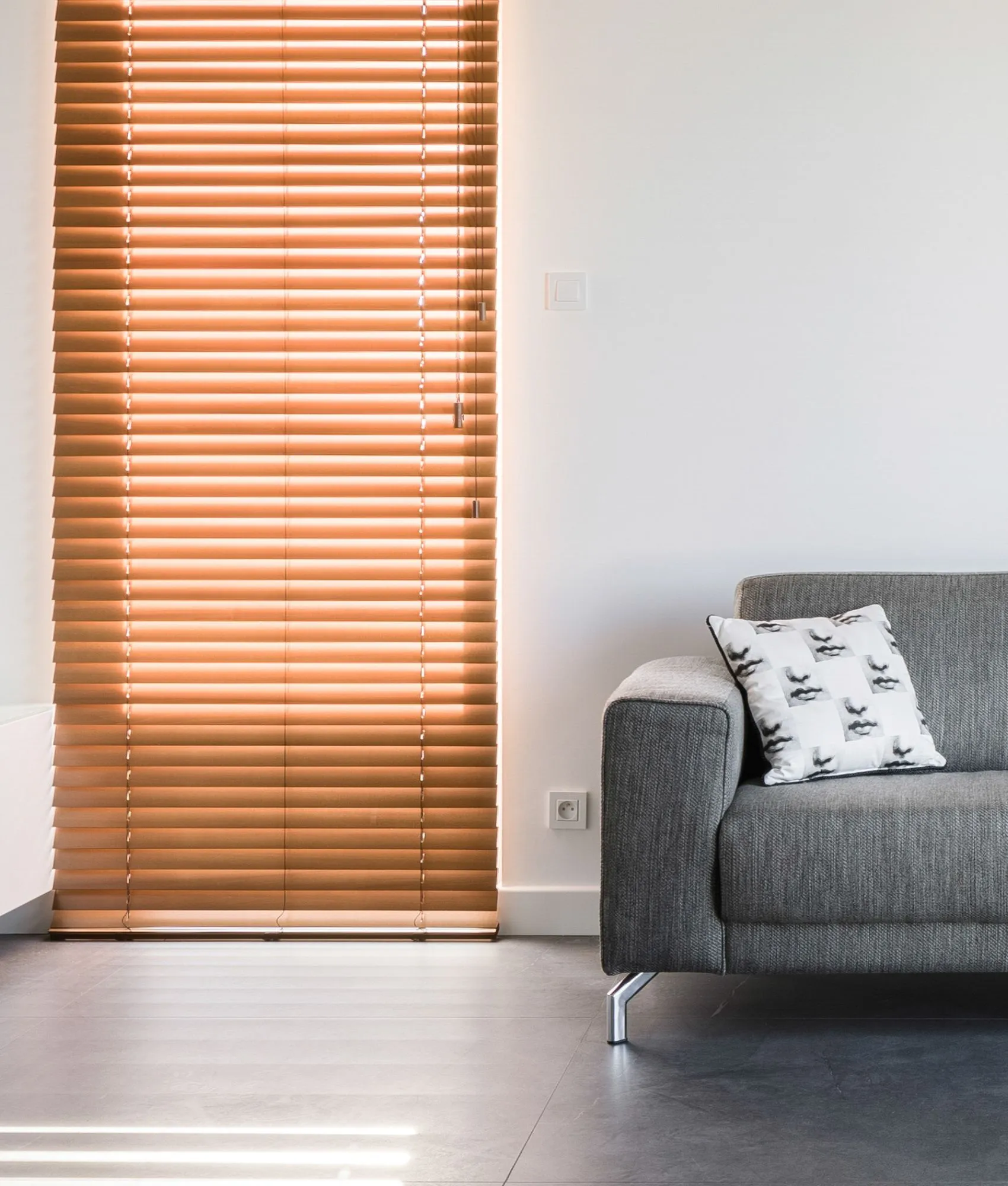 Venetian blinds fitted to a window